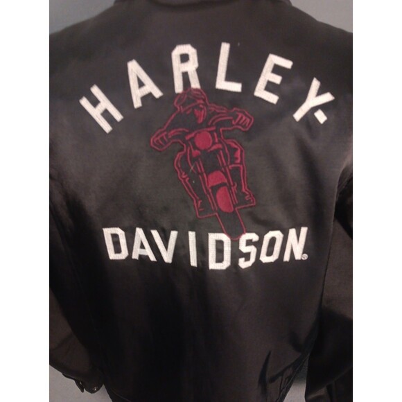 Harley Davidson Womans LARGE Nylon Embroidered Motorcycle Riding Jacket- NWOT - Picture 13 of 16